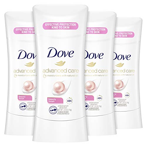 Dove Advanced Care Antiperspirant Deodorant Stick for Women Beauty Finish for 48 Hour Protection And Soft And Comfortable Underarms, 2.6 Ounce (Pack of 4)
