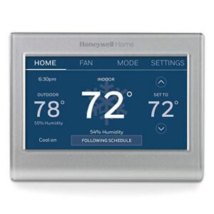 Honeywell Home RTH9585WF Wi-Fi Smart Color Thermostat, 7 Day Programmable, Touch Screen, Energy Star, Alexa Ready, C-Wire Required, Not Compatible with Line Volt Heating