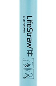 LifeStraw Personal Water Filter for Hiking, Camping, Travel, and Emergency Preparedness, 1 Pack, Blue