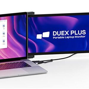 Mobile Pixels Duex Plus Portable Monitor for Laptops, USB C/USB A Plug and Play 13.3" Laptop Screen Extender