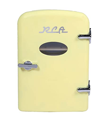 RCA RMIS129-YELLOW Mini Fridge, Yellow
