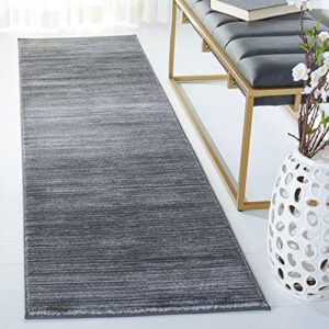 SAFAVIEH Vision Collection 2'2" x 6' Grey VSN606D Modern Ombre Tonal Chic Non-Shedding Living Room Entryway Foyer Hallway Bedroom Runner Rug