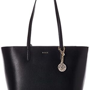 DKNY womens Dkny Bryant Md Tote, Black/Gold, One Size US