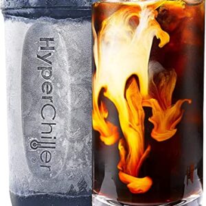 HyperChiller HC2BG Patented Iced Coffee/Beverage Cooler, NEW, IMPROVED,STRONGER AND MORE DURABLE! Ready in One Minute, Reusable for Iced Tea, Wine, Spirits, Alcohol, Juice, 12.5 Oz, Slate Blue