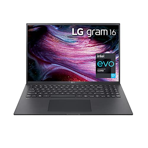 LG Gram 16Z90P Laptop 16" IPS Ultra-Lightweight, (2560 x 1600), Intel Evo 11th gen Core i7 , 16GB RAM, 1TB SSD, Windows 11 Upgradeable, Alexa Built-in, 2X USB-C, HDMI, USB-A - Black