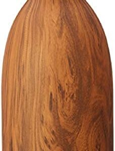S'well Stainless Steel Roamer Bottle - 64 Fl Oz - Teakwood - Triple-Layered Vacuum-Insulated Containers Keeps Drinks Cold for 81 Hours and Hot for 29 - with No Condensation - BPA Free Water Bottle