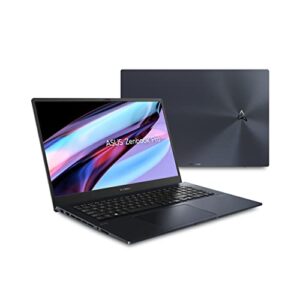 ASUS Zenbook Pro 17 17.3” Touch Display, 165Hz Refresh Rate, AMD Ryzen 7 6800H CPU, GeForce RTX 3050 Graphics, 16GB RAM, 512GB SSD, Windows 11 Home, Tech Black, UM6702RC-DS74T