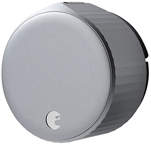 August Wi-Fi, (4th Generation) Smart Lock – Fits Your Existing Deadbolt in Minutes, Silver