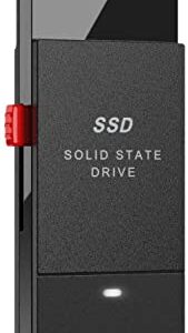 BUFFALO External SSD 1TB - Up to 600MB/s - USB-C - USB-A - USB 3.2 Gen 2 (Compatible with PS4 / PS5 / Windows/Mac) - External Solid State Drive Stick - ‎‎SSD-PUT1.0U3B