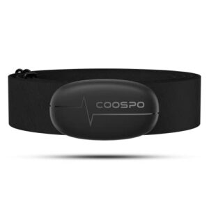 COOSPO H6 Heart Rate Monitor Chest Strap Bluetooth 4.0 ANT+ IP67 Chest Heart Rate Sensor for Peloton Zwift Polar DDP Yoga Map My Ride Garmin Sports Watches