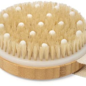 CSM Dry Body Brush for Beautiful Skin - Solid Wood Frame & Boar Hair Exfoliating Brush to Exfoliate & Soften Skin, Improve Circulation, Stop Ingrown Hairs, Reduce Acne and Cellulite