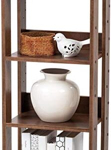 IRIS USA OWR-400BR 3-Shelf Open Wood Shelving Unit, Medium, Brown