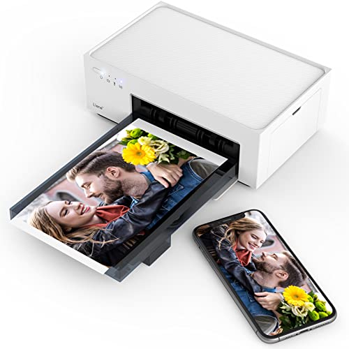 Liene 4x6'' Photo Printer, Wi-Fi Picture Printer, 20 Sheets, Full-Color Photo, Instant Photo Printer for iPhone, Android, Smartphone, Thermal dye Sublimation, Portable Photo Printer for Home Use