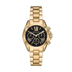 Michael Kors Women's Bradshaw Quartz Watch with Stainless Steel Strap, Gold, 18 (Model: MK6959)