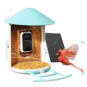 NETVUE Birdfy Lite- Smart Bird Feeder Camera with Solar Pannel, Bird Watching Camera Auto Capture Bird Videos & Motion Detection, Ideal Gift for Family