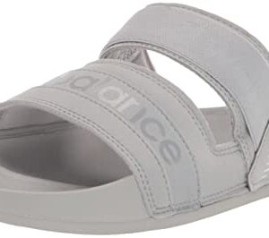 New Balance Women's 202 V2 Sandal, Light Aluminum/White/Silver Mink, 8