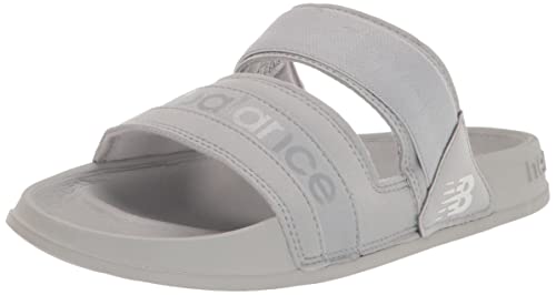 New Balance Women's 202 V2 Sandal, Light Aluminum/White/Silver Mink, 8