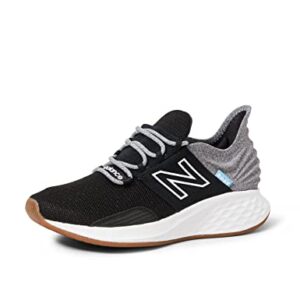 New Balance Women's Fresh Foam Roav V1 Sneaker, Black/Light Aluminum, 8