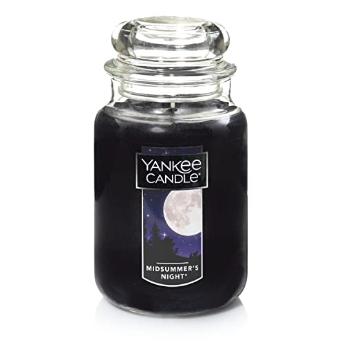 Yankee Candle MidSummer's Night Scented, Classic 22oz Large Jar Single Wick Candle, Over 110 Hours of Burn Time