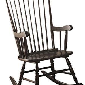 ACME Furniture Arlo Rocking Chair, Wood, Black, One Size