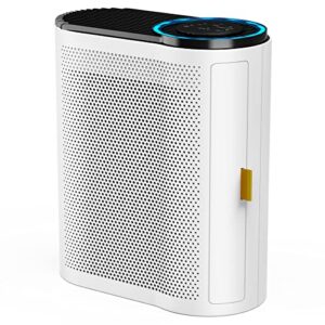 AROEVE Air Purifiers for Large Room Up to 1095 Sq Ft Coverage with Air Quality Sensors H13 True HEPA Filter with Auto Function Remove 99.97% of Dust, Pet Dander, Pollen for Home, Bedroom, MK04- White