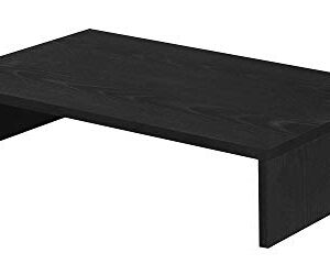 Convenience Concepts Designs2Go Small TV/Monitor Riser, Black, wood