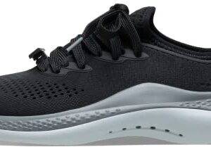 Crocs Women's LiteRide 360 Pacer Sneakers, Black/Slate Grey, 8