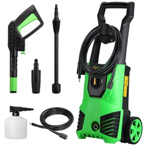 Fancyall 1950 Max PSI Electric High Pressure Washer, 1.9 GPM Electric Power Washer with 35ft Code and 20ft Pressure Hose, One Adjustable Nozeel ,Cleans Cars/Fences/Patios