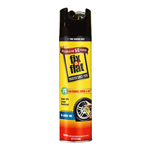 Fix-A-Flat S60369 Aerosol Emergency Flat Tire Repair and Inflator, for X-Large Tires, Eco-Friendly Formula, Universal Fit for All Cars, Trucks and SUVs, 24 oz. (Pack of 1)