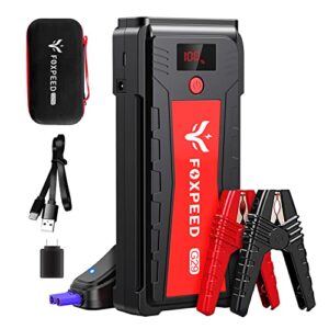 Foxpeed G29 Jump Starter 2500A 21000mAh 12V Car Jump Starter for up to 8L Gas, 6.5L Diesel Engine with LED Display USB QC3.0 Portable Car Booster Pack for Various Vehicles