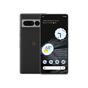 Google Pixel 7 Pro - 5G Android Phone - Unlocked Smartphone with Telephoto/Wide Angle Lens, and 24-Hour Battery - 256GB - Obsidian