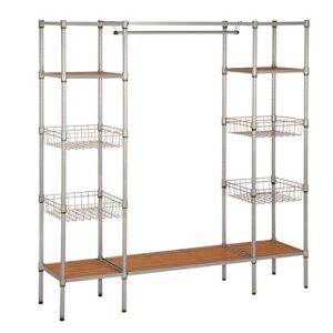 Honey-Can-Do Freestanding Open Wardrobe WRD-02350 Silver