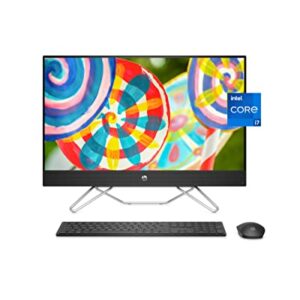 HP All-in-One Bundle PC, 27" FHD Micro-Edge Display, 12th Generation Intel Core i7 Processor, Iris X Graphics, 12 GB RAM, 256 GB SSD, Windows 11 Pro OS, Wi-Fi (27-cb1072, 2022)