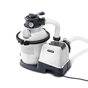 INTEX 26643EG SX1500 Krystal Clear Sand Filter Pump for Above Ground Pools, 10in