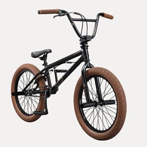 Mongoose Legion L20 Freestyle BMX Bike Line for Beginner-Level to Advanced Riders, Steel Frame, 20-Inch Wheels, Black