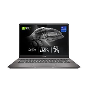 MSI Creator Z16 Professional Laptop: 16" QHD+ 16:10 120Hz Touch Display, Intel Core i9-11900H, NVIDIA GeForce RTX 3060, 32GB RAM, 2TB NVME SSD, Thunderbolt 4, Win10 PRO, Lunar Gray (A11UET-043)