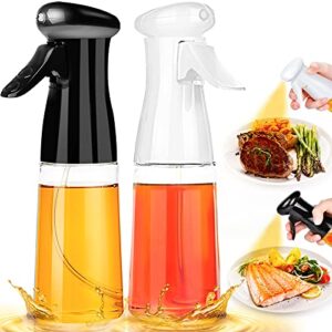 Oil Sprayer for Cooking, 2 Pack Olive Oil Sprayer Mister, Oil Mister for Air Fryer, Food Grade Oil Sprayer Kitchen Gadgets, Versatile Vinegar Oil Spritzer Plastic Bottle Dispenser for BBQ Baking Salad