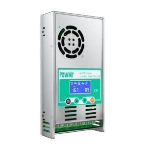 PowMr MPPT Charge Controller 60 amp 48V 36V 24V 12V Auto - Max 160VDC Input LCD Backlight Solar Charge for Vented Sealed Gel NiCd Lithium Battery【Software Update Version】(MPPT-60A)