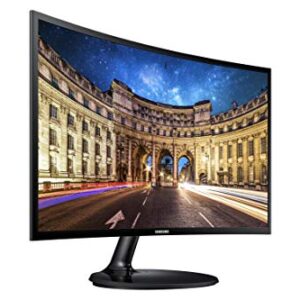 SAMSUNG LC24F390FHNXZA 24-inch Curved LED FHD 1080p Gaming Monitor (Super Slim Design), 60Hz Refresh Rate w/AMD FreeSync Game Mode