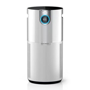 Shark HP201 Air Purifier MAX with NanoSeal HEPA, Cleansense IQ, Odor Lock, Cleans up to 1000 Sq. Ft. and 99.98% of particles, dust, allergens, smoke, 0.1–0.2 microns, White