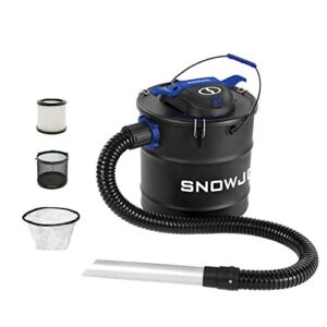 Snow Joe ASHJ202 5 Amp 4.8 Gallon Ash Vacuum, Dual Filtration System, Reusable Fine Dust Cartridge