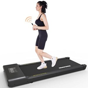 Walking Pad Treadmill, Under Desk Treadmill 2 in 1 for Home Office Use with Remote Control, Desk Treamill Machine Quiet for Walking Jogging in LED Display