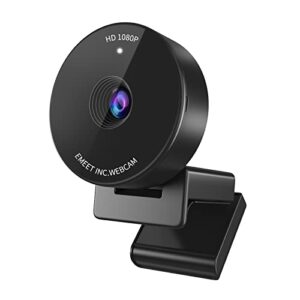 1080P Webcam - USB Webcam with Microphone & Physical Privacy Cover, Noise-Canceling Mic, Auto Light Correction, EMEET C950 Ultra Compact FHD Web Cam w/ 70° View for Meeting/Online Classes/Zoom/YouTube