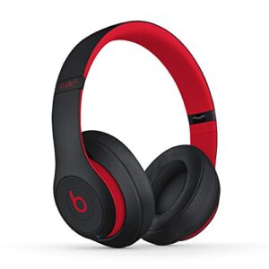 Beats Studio3 Wireless Noise Cancelling Over-Ear Headphones - Apple W1 Headphone Chip, Class 1 Bluetooth, 22 Hours of Listening Time, Built-in Microphone - Defiant Black-Red (Latest Model)