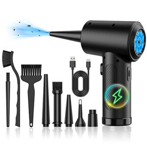 Compressed air Duster - Keyboard Cleaner for Office no Canned Reusable Good Replacement Can Electric 91000RPM Cordless air Duster pc 7600mAh -pc Cleaning-air Blower-car dusters-Electric air Duster