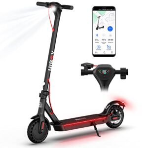 Hiboy KS4 Electric Scooter, Upgraded 350W Motor(Max 500W), 19 MPH 17 Miles Range, 8.5" Honeycomb Tires Escooter, Big Unique Display, Foldable Commuting Electric Scooter for Adults(Optional Seat)