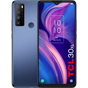 TCL 30XL |2022| Unlocked Cell Phone, 6.82 inch Vast Display, 5000mAh Battery, Android 12 Smartphone, 50MP Rear+13MP Front Camera, 6GB RAM + 64GB ROM, US Version, Dual Speaker, French Navy (No 5G)