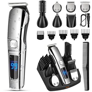 Ufree Beard Trimmer for Men, Waterproof Electric Hair Trimmer Beard Grooming Kit Mustache Trimmer Body Shaver, Cordless Hair Clippers Electric Razor for Men, Gifts for Him