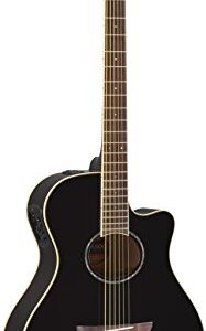 Yamaha APX600 BL Thin Body Acoustic-Electric Guitar, Black