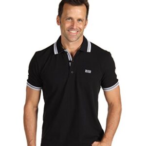 BOSS Men's Paddy Polo Shirt, Black, Large US